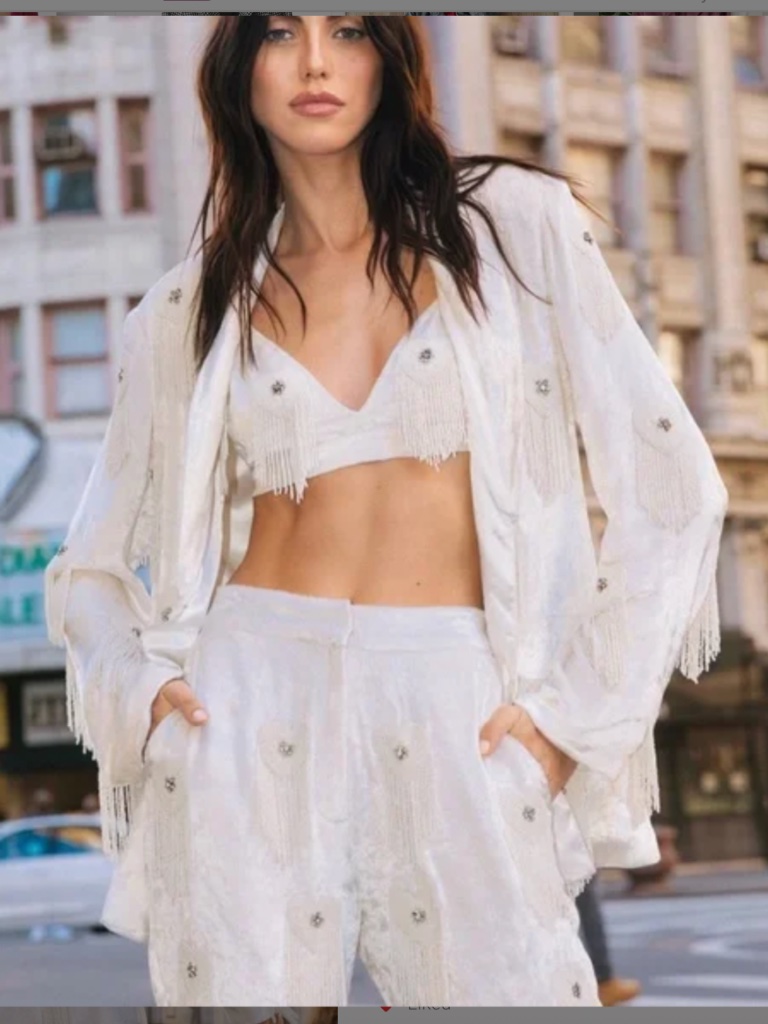 Nasty Gal Premium Velvet Hand Embellished Blazer